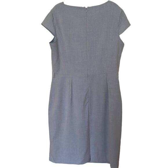 Women's Size 14 CALVIN KLEIN Dress Light Blue Cap Sleeves Lined Minimalist Sharp - Picture 10 of 10